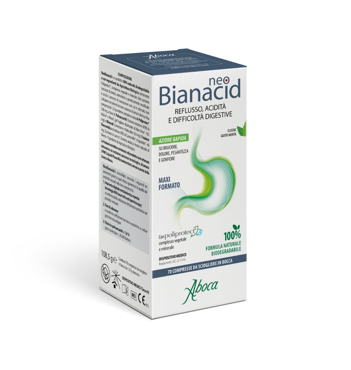Aboca Neobianacid 70 comprimés à croquer