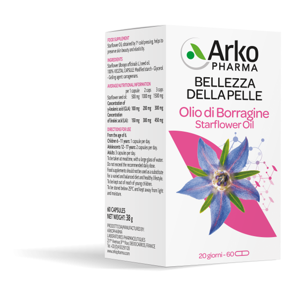 Arkopharma Huile de bourrache 60 gélules