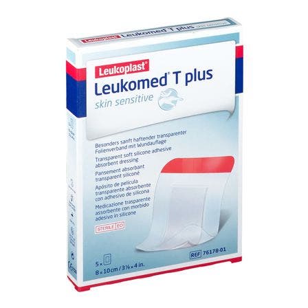 Leukomed T Plus Pansement postopératoire transparent imperméable 7,2 x 5 cm, 5 pièces