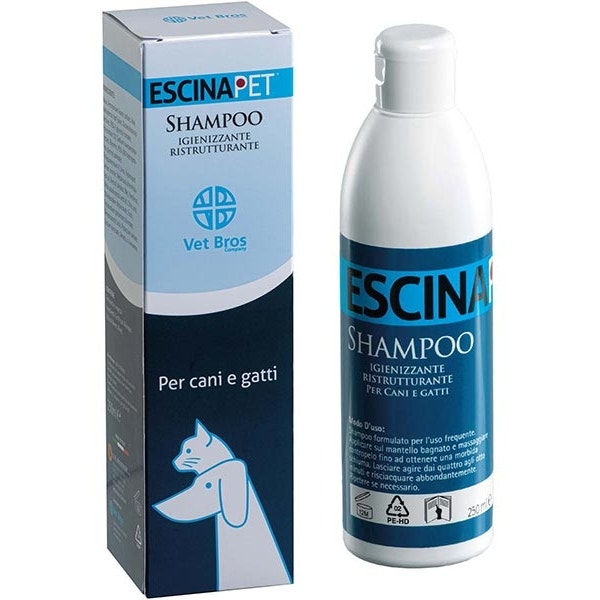 Escinapet Shampooing assainissant pour le pelage et la peau des chiens/chats 250 ml