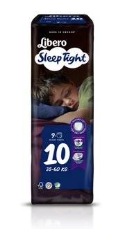 Libero SleepTight 10 couches de nuit pour enfants 35-60 kg, 9 pièces