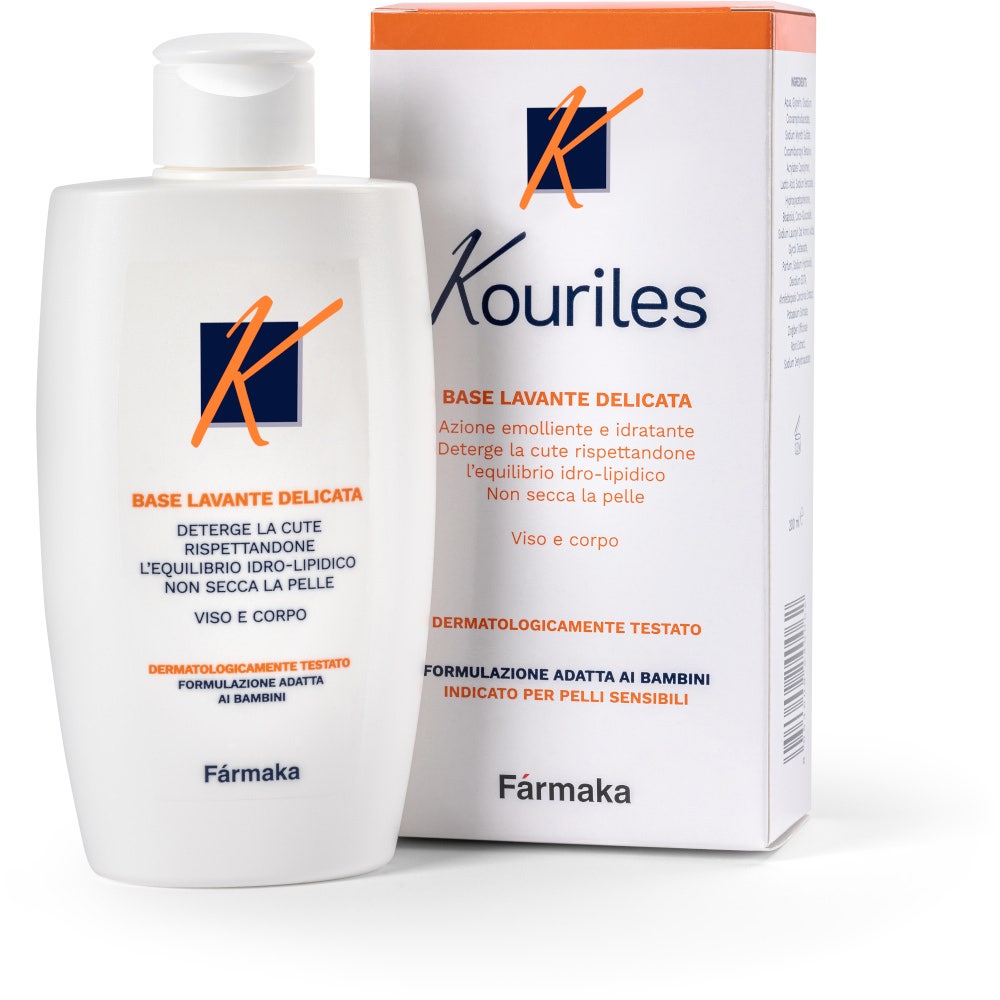Kouriles Base Lavante pour Dermatite Atopique, Nettoyant Visage et Corps 200 ml