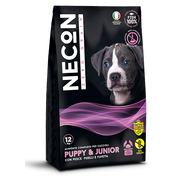 Necon Zero Grain Puppy & Junior Croquettes au poisson et aux pois pour chiots, sac de 12 kg