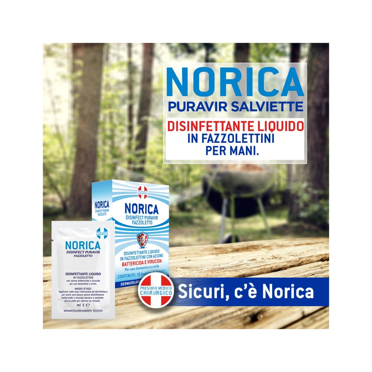 Norica Disinfect Puravir Fazzoletti 10 Bustine