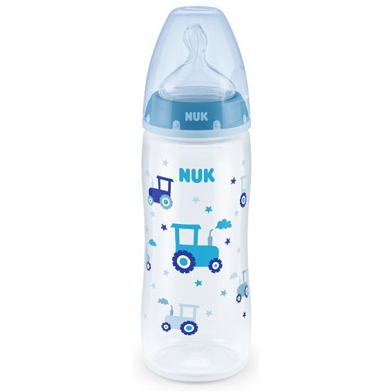 Biberon Nuk First Choice avec tétine en silicone 6-18 mois, 1 pièce, couleurs assorties