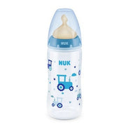 Nuk First Choice Biberon avec contrôle de température, tétine en caoutchouc, 6-18 mois, 1 pièce