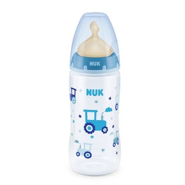 Nuk First Choice Biberon avec contrôle de température, tétine en caoutchouc, 6-18 mois, 1 pièce