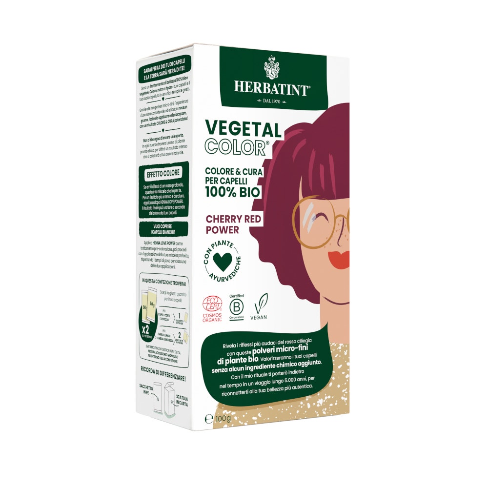 Herbatint Vegetal Color Cherry Red Power Cerise 100 g
