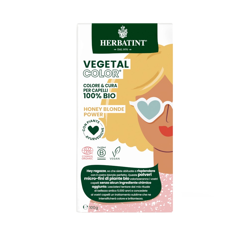 Herbatint Vegetal Color Honey Blond Power Biondo Miele 100g