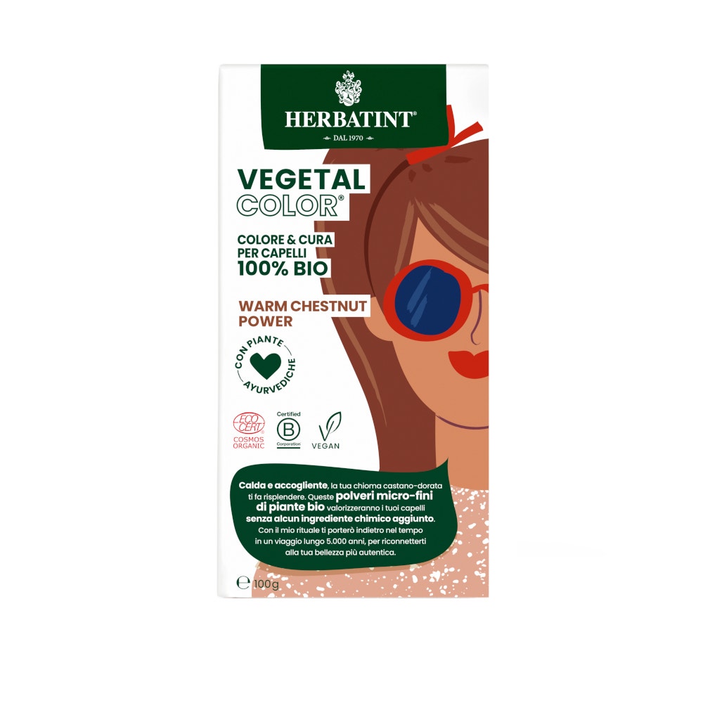 Herbatint Vegetal Color Warm Chestnu Power Castano Caldo 100g