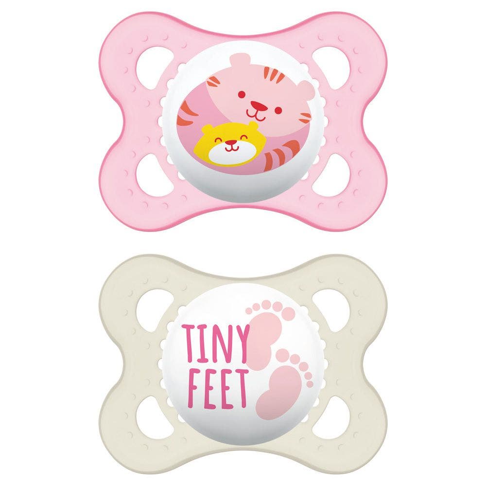 Mam Original Set Sucettes pour filles 2-6 mois motifs assortis