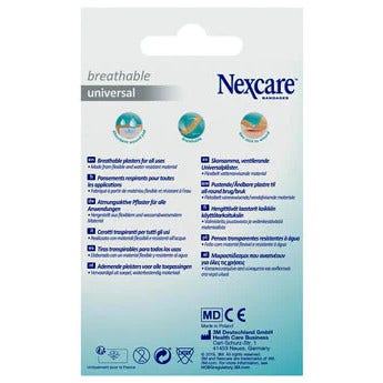 3m Nexcare Universal Pansements Universal Breathable Assortis 40 pièces