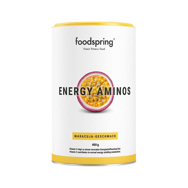 Foodspring Energy Aminos Pre-Workout Saveur Maracuja 400 g