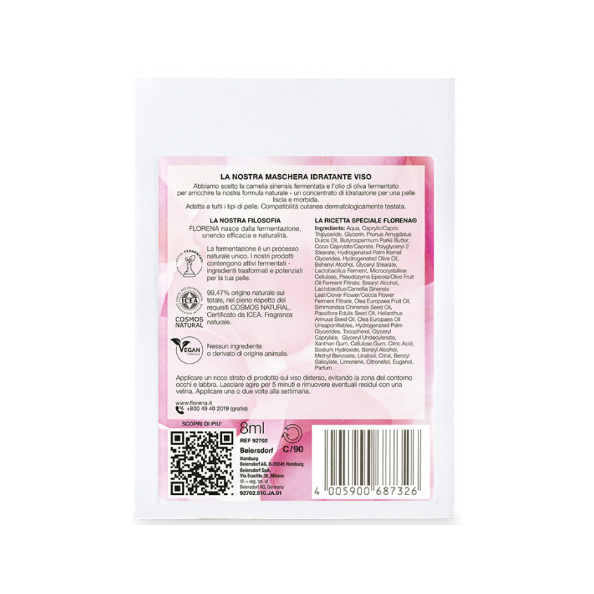 Florena Masque visage hydratant 1 pièce 8 ml