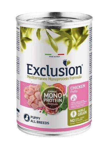 Exclusion Mediterraneo Puppy Poulet 400 g