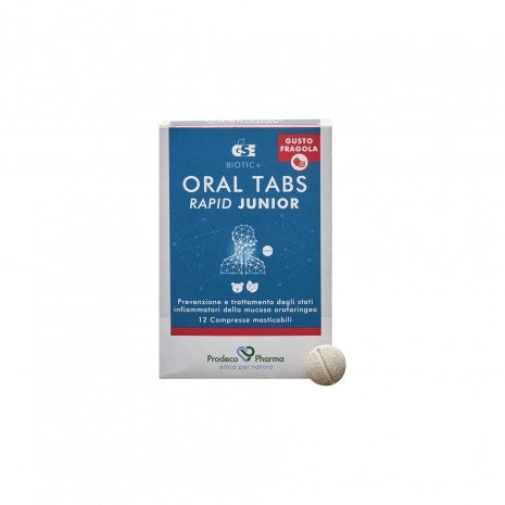 GSE Oral Tabs Rapid Junior, saveur fraise, 12 comprimés