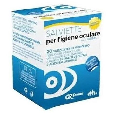 Lingettes pour l'hygiène oculaire 20 pièces