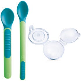 Mam Heat Sensitive Cuillères et couvercles Neutre 6M+