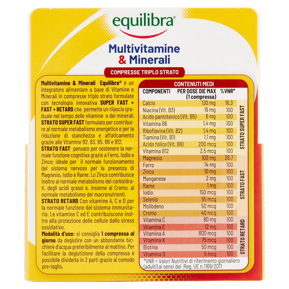Equilibra Multivitamines et minéraux 30 comprimés