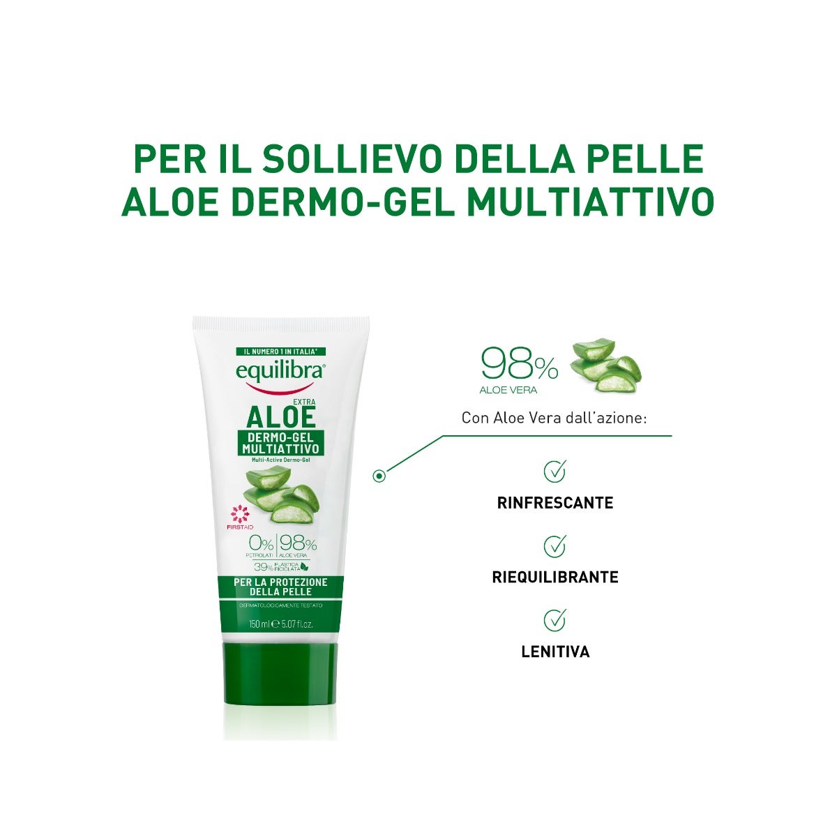 Equilibra Gel dermo-aloe 75 ml