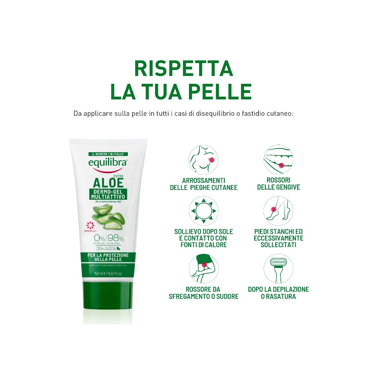 Equilibra Gel dermo-aloe 75 ml