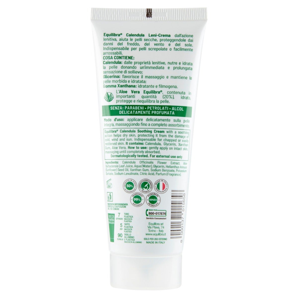 Equilibra Crème Apaisante au Calendula 100 ml