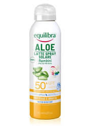 Equilibra Aloe Lait Spray Solaire Corps Enfants Peau Délicate SPF50+ 150 ml