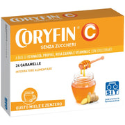Coryfin C Sans Sucre Miel et Gingembre 24 Bonbons