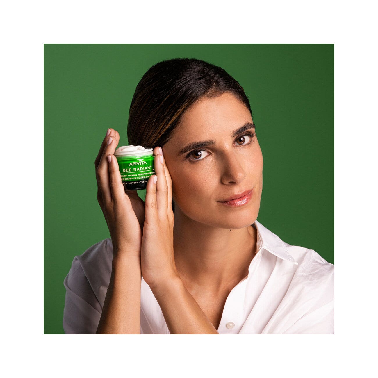 Apivita Bee Radiant Crème-gel anti-fatigue Peony Rich 50 ml
