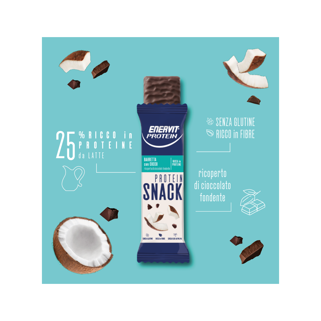Enervit Protein Snack Noix de coco 8 barres