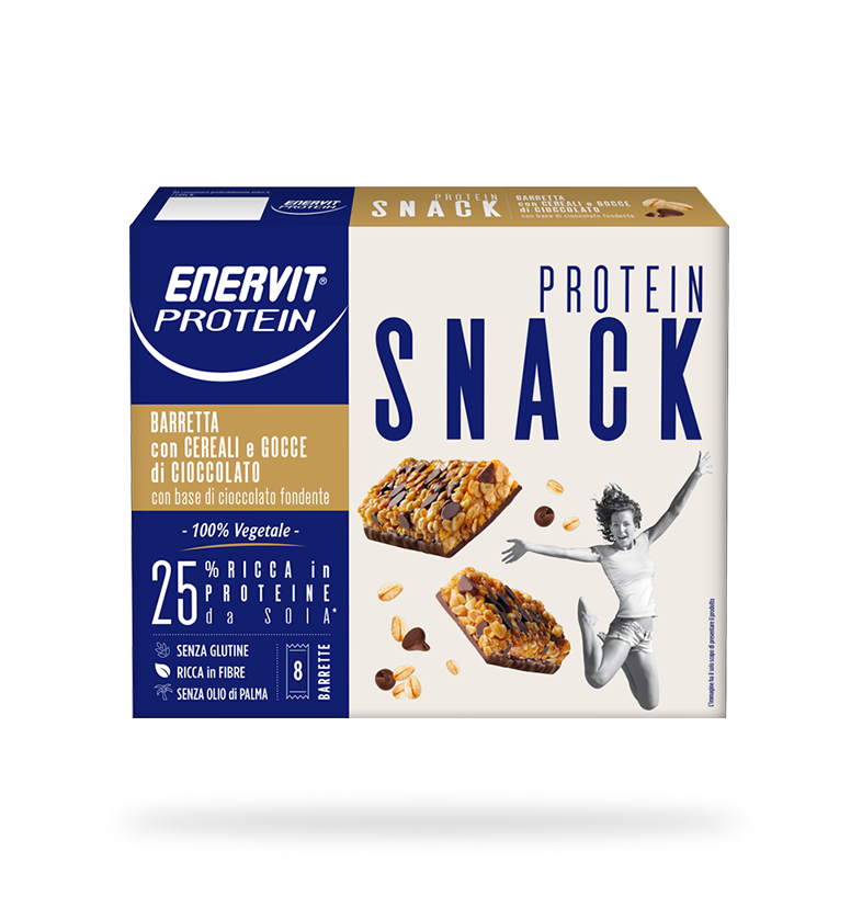 Enervit Protein Snack Céréales et Chocolat 8 barres
