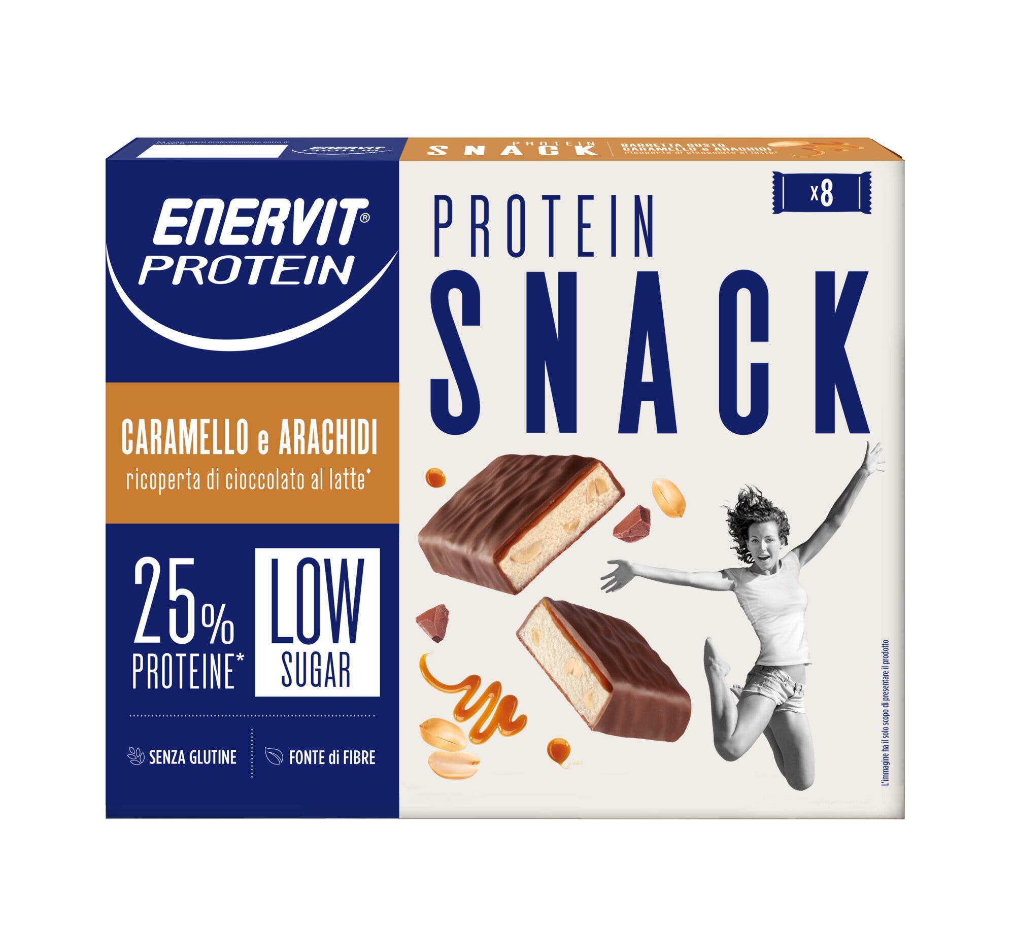 Enervit Protein Snack Caramello e Arachidi 8x31g