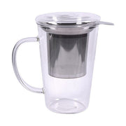 Neavita Infuseur en verre avec filtre en acier
