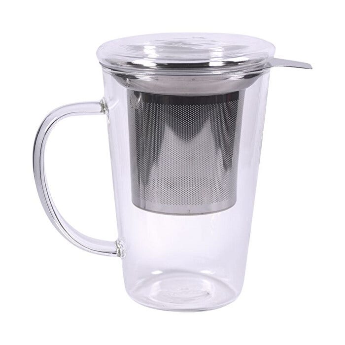 Neavita Infuseur en verre avec filtre en acier