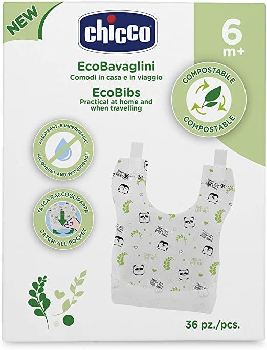Chicco Bavoirs jetables compostables 36 pièces