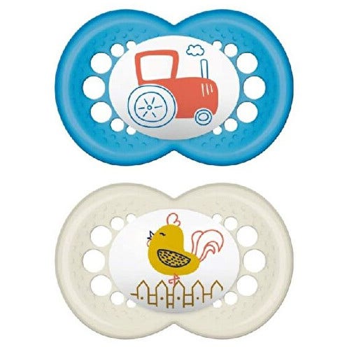 Mam Original Sucette en silicone pour garçon, lot de 2, 16 mois et plus