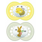 Mam Original N Sucettes en silicone couleur neutre, 2 pièces, 16 mois et plus