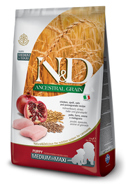 Farmina N&D Ancestral Grain Poulet et Grenade Chiens Chiots de Taille Moyenne et Grande Sac de 12 kg