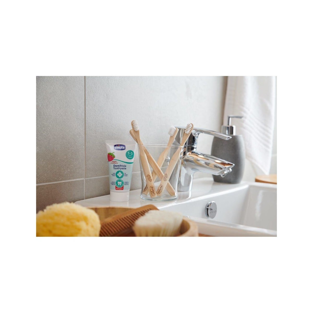 Chicco Brosse à dents Bamboo 3 ans et plus