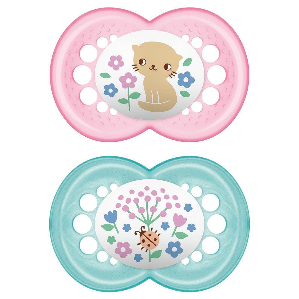 Mam Original Set Succhietto Per Bambine 6 Mesi+ Fantasia Assortita