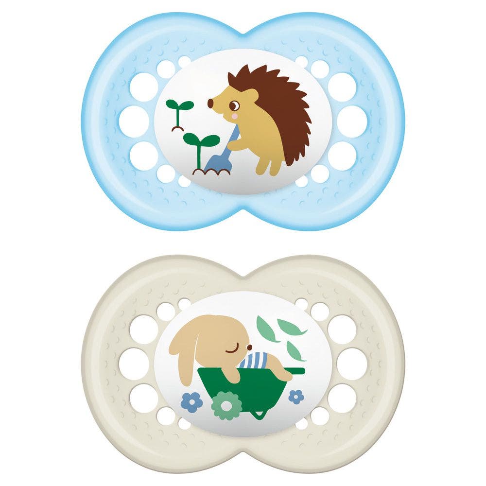 Mam Original Set de tétines pour bébés à partir de 6 mois, motifs assortis