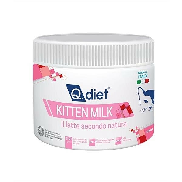 Q.Vet Q Diet Kitten Milk Lait en poudre pour chatons 150 g
