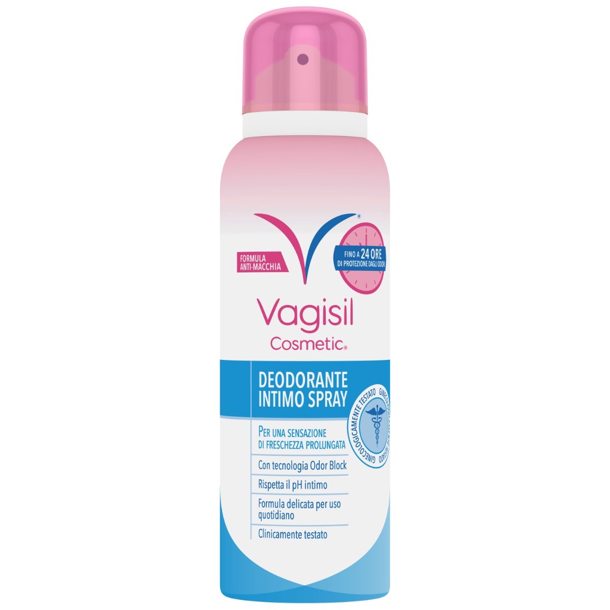 Vagisil Déodorant intime en spray Fraîcheur prolongée jusqu'à 24 heures Ne tache pas Odor Block 125 ml