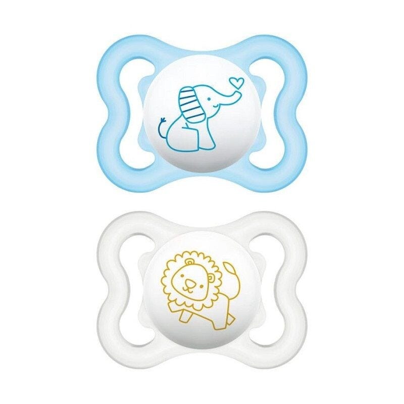 Mam Air Sucette 2-6 mois en silicone à double tétine