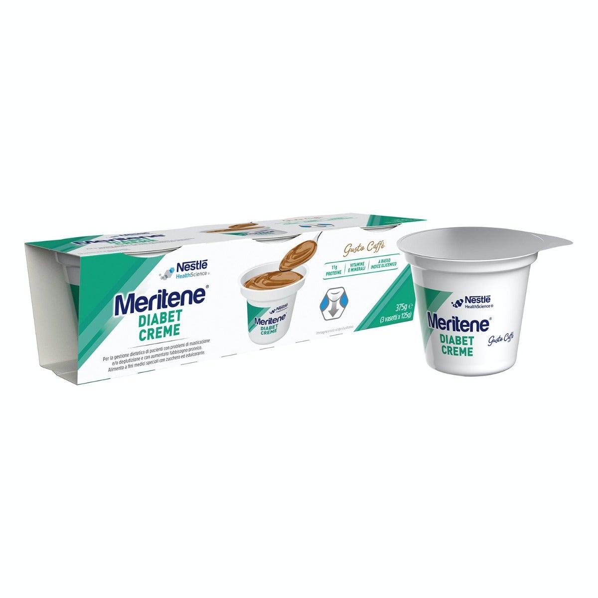 Meritene Diabet Crème Café 3 x 125 g