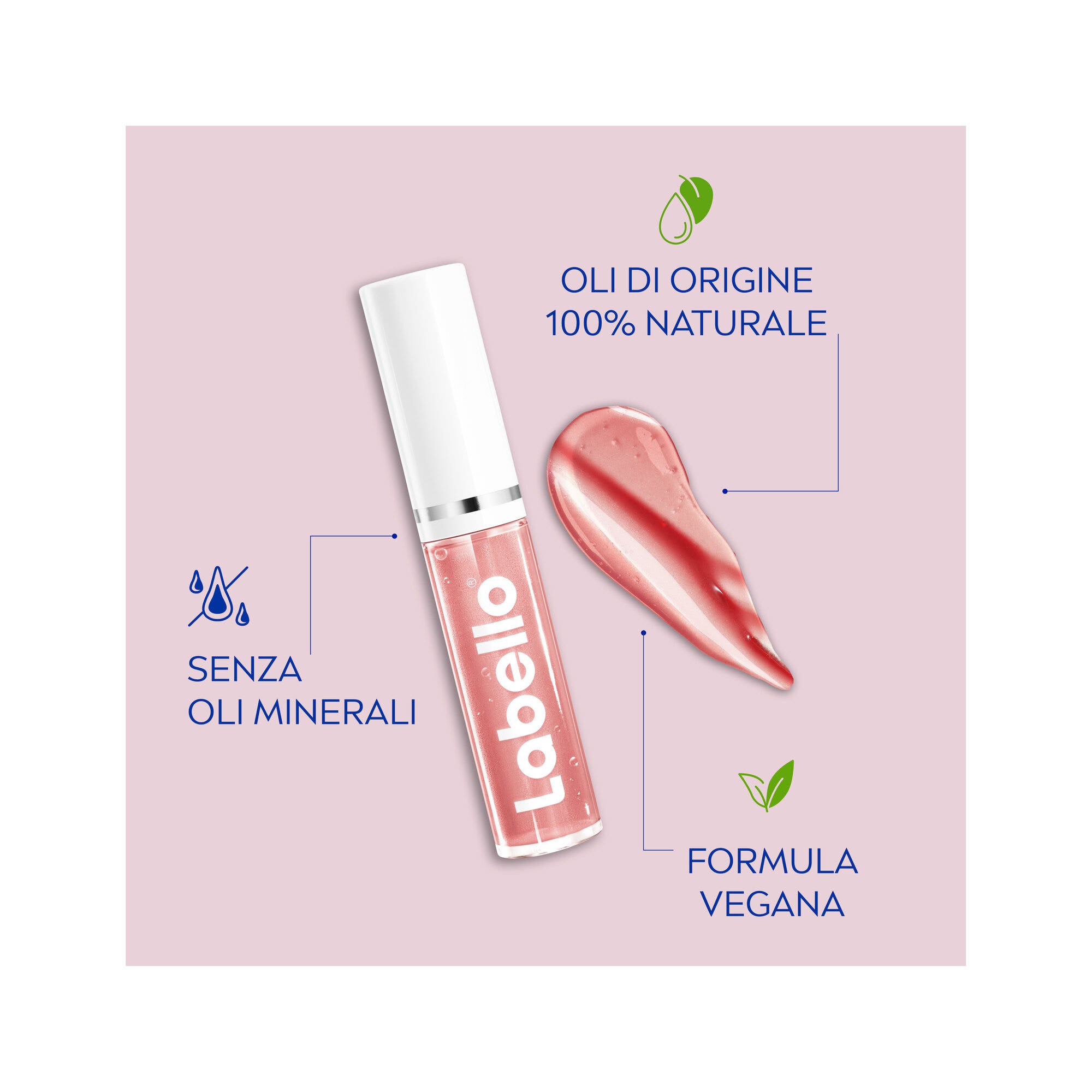 Labello Lip Oil Effet Glossy Baume à lèvres coloré, volumateur et hydratant 5,5 ml – Dress Nude