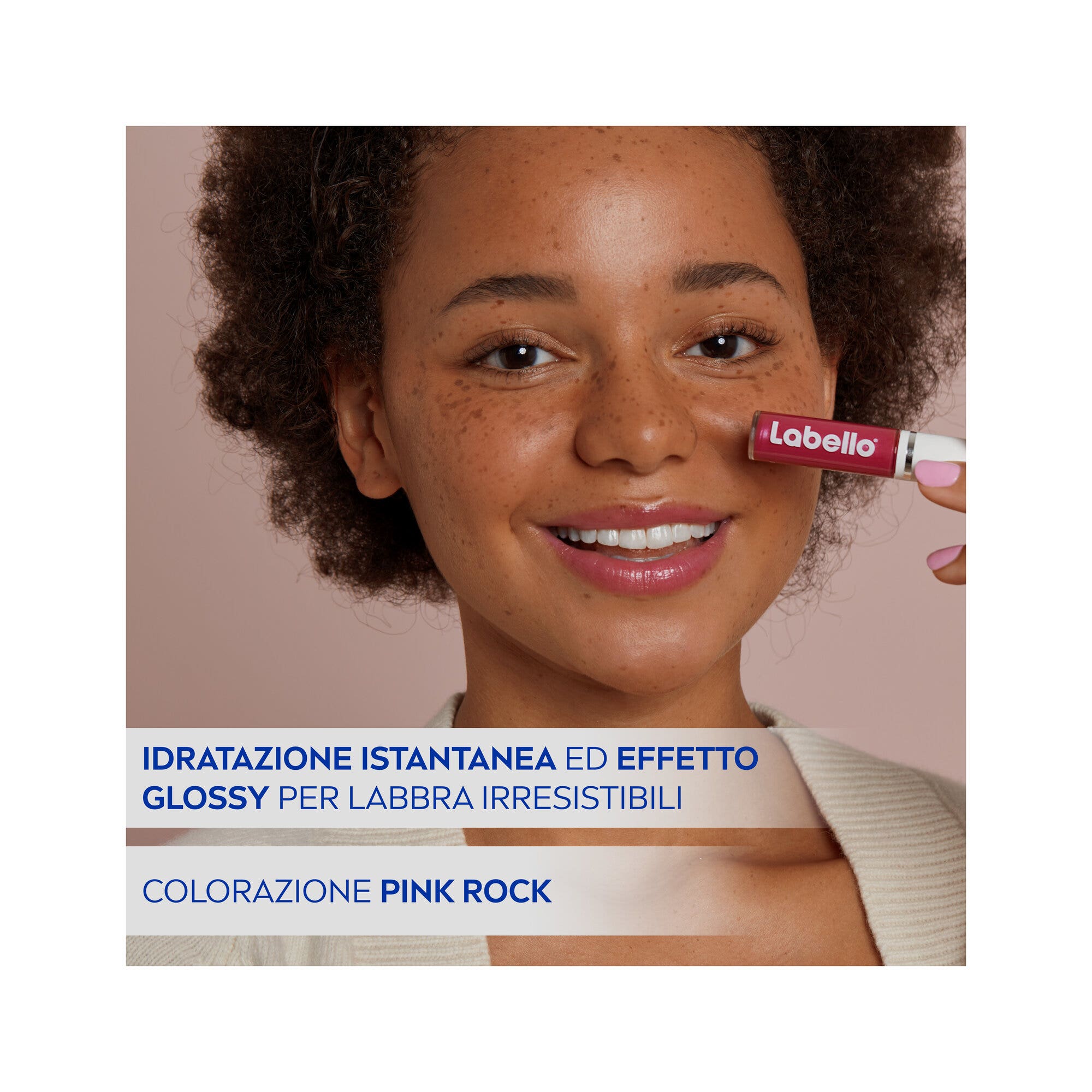 Labello Huile pour les lèvres Effet Gloss, gloss coloré volumateur et hydratant 5,5 ml - Pink Rock