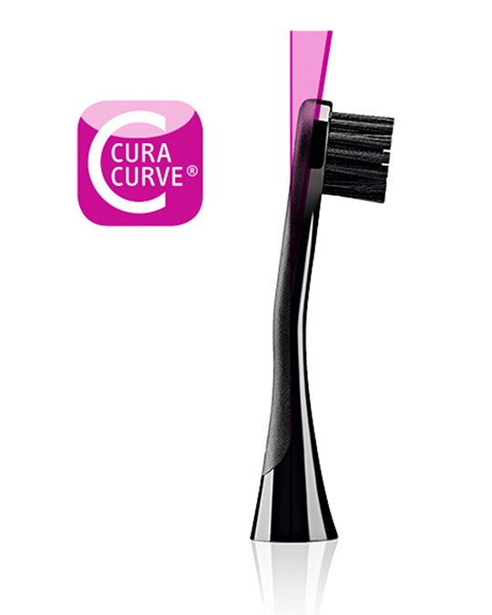 Curaprox Hydrosonic Black Is White Têtes de brosse de rechange Biw Carbon