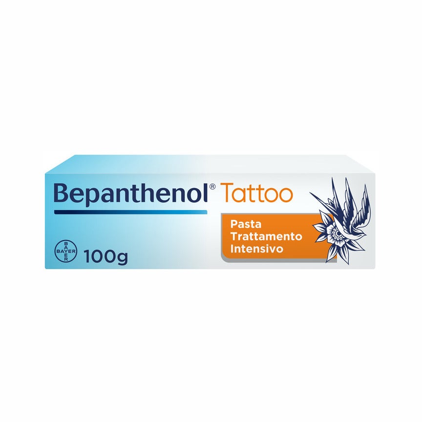 Bepanthenol Tattoo Pâte Soin Intensif Tatouage au Panthénol Hydrate et Régénère la Peau 100 g