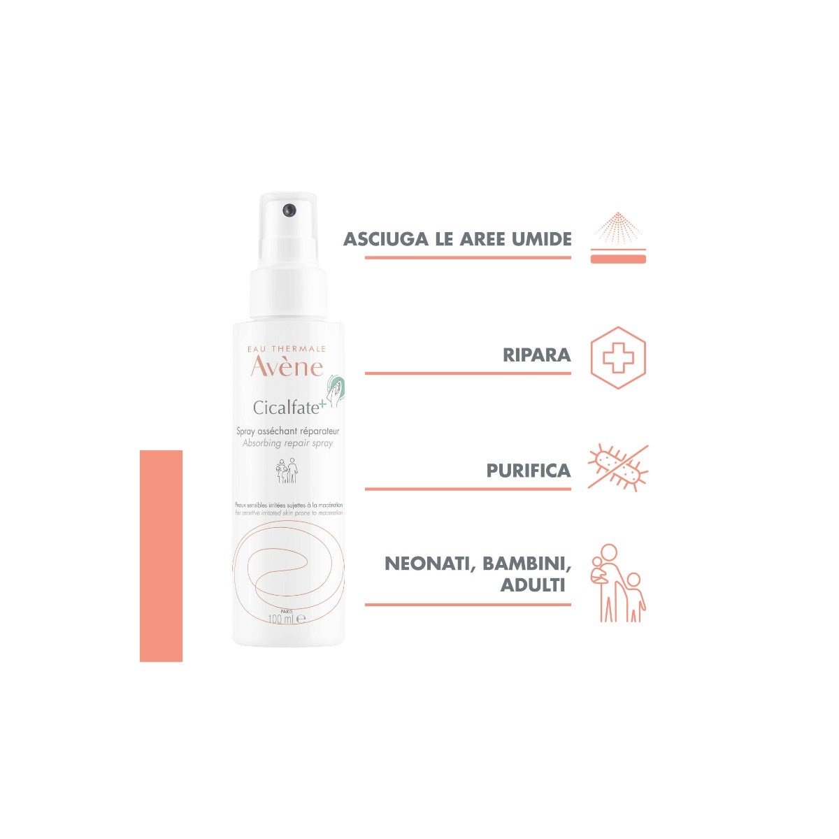 Avène Cicalfate+ Spray Absorbant Reconstructeur 100 ml